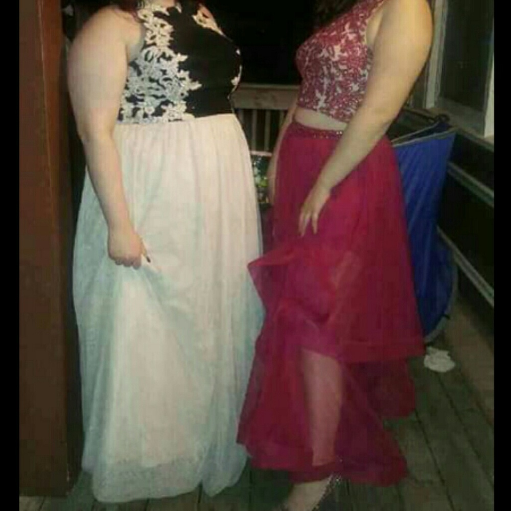 Wine colored dress